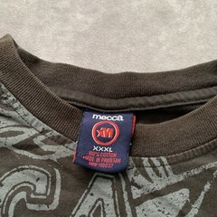 Vintage Mecca Long Sleeve Shirt Size 3XL Graphic Tee Black Hip Hop Rap 2000s