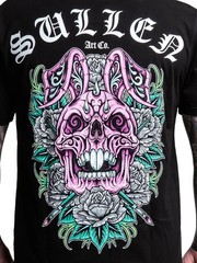Sullen Men’s Skull Bunny 26 Short Sleeve Premium Graphic T-shirt Tattoo Easter