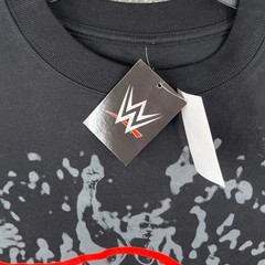 WWE T-Shirt Mens M Black Red The Rock Brahma Bull Graphic NWT