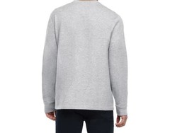 Orvis Mens Crewneck Gray Marled Long Sleeve Shirt – Size L