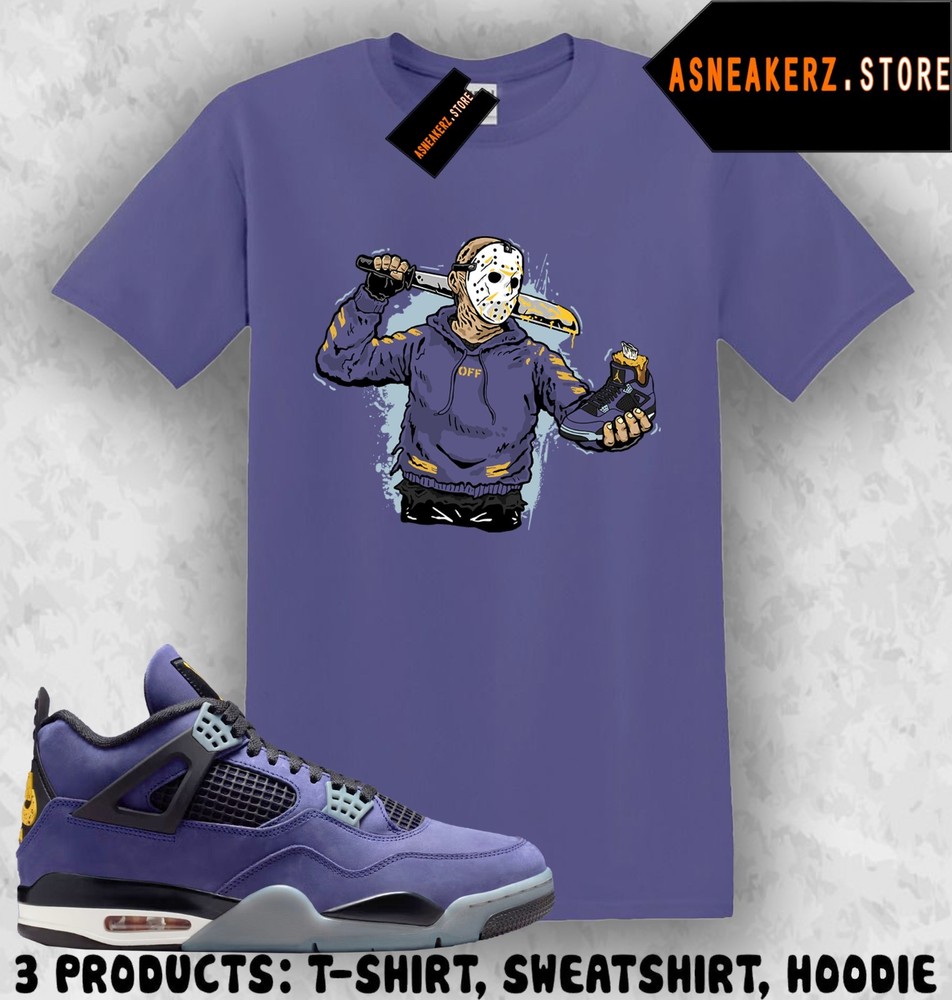 Shirt Matching AJ 4 Lakers Lakeshow 2026 Match Sneaker Sneakerhead Jason T-Shirt