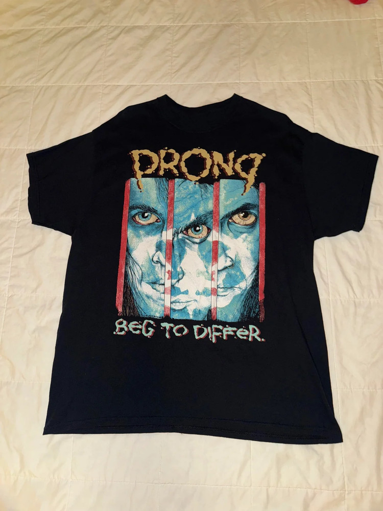 Vintage Prong Band Beg To Differ Shirt Unisex Concert S to 5XL