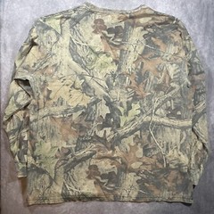 Vintage Wrangler Rugged Wear Mens XXL Advantage Camo Pocket T-Shirt Long Sleeve