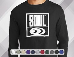 Soul Records Long Sleeve T-Shirt Music Label on Gildan 100% Cotton S-3XL Tee