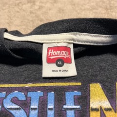 Homage WrestleMania WWE Graphic T Shirt Mens XL Charcoal Gray Heather Tri-Blend