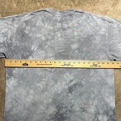 The Mountain Jesus Crown of Thorns T Shirt Mens L Gray Tie Dye Graphic Y2K Tee