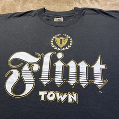 Flint Town Shirt XL Vintage 90s Michigan Hip Hop Rap Graphic Tee Old School