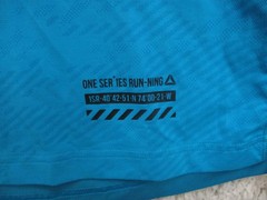 Reebok Shirt Medium Adult Blue Athletic Running Stretch Logo Modern Fit Mens M