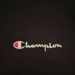 Champion Women Black Crop Top Embroidered Logo Solid Crew Neck Short Sleeve Tee