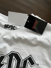 ACDC Logo T Shirt Black White XL Official Merchandise AC/DC Brand New with Tags