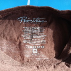 Primitive CLASSIC P CORE Brown White Graphic TEEN Medium Regular Fit T-Shirt