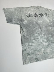 VTG Liquid Blue Led Zeppelin Man With Sticks Album Cover T-Shirt Size Medium USA
