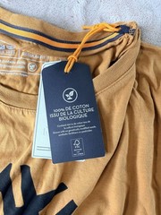 Timberland Men’s Kennebec River Tree Logo Half Sleeve T-Shirt Yellow Size XL