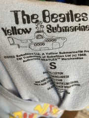 Men’s T-shirt – The Beatles – Yellow Submarine – Blue – Size Small