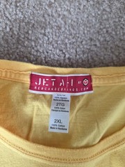 Jet A-1 Red Canoe Piper Cub T-Shirt Mens 2XL Yellow Black Bolt