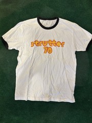 STRUTTER ’78 RINGER T-SHIRT Adult Large Next Level Apparel Vintage Rock Band