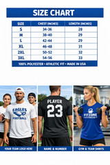 Custom Dry Fit T-Shirt Unisex Performance Athletic Team Logo Print S-3XL