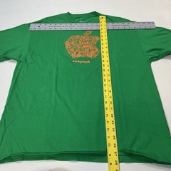 Today at APPLE Computer Tee SHIRT Green Crew Neck Cotton T Rocket Unisex XL