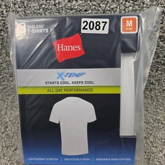 Hanes Shirt Mens Medium White X-Temp Tagless 3 Pack Stretch Mesh Performance