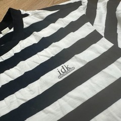 Guess X IDK Black White Striped Tshirt Size Small Asap
