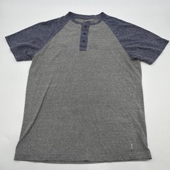 Levis Strauss Henley T-shirt Men M Gray Logo .#48134