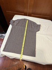 Firefighter Crossed Axes Logo Men’s Gray T-shirt Medium Poly Cotton Rayon