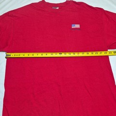 Ronald Reagan President USA Flag Red T-Shirt Men’s Size XL Presidential