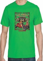 Adult DryBlend® T-Shirt – ( FULL SERVICE ROD ROUTE 66 – HOT ROD / PIN-UP / HOTTI