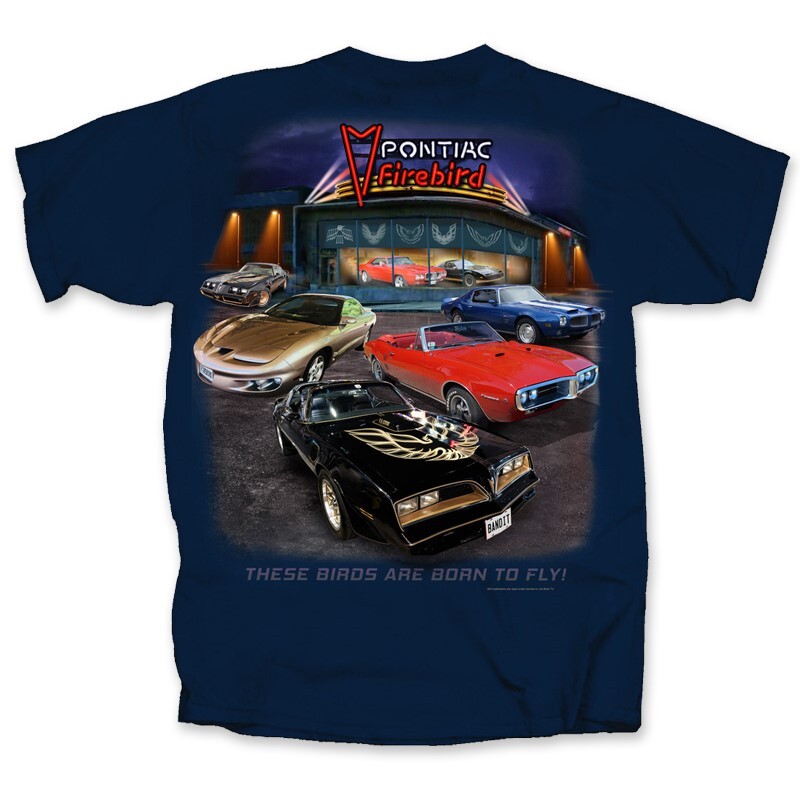 Pontiac Firebird Trans Am Showroom Navy Blue T-Shirt