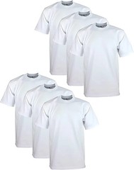 6 Pack – New (Medium) Pro Club Men’s Heavyweight Short Sleeve T-Shirt free ship