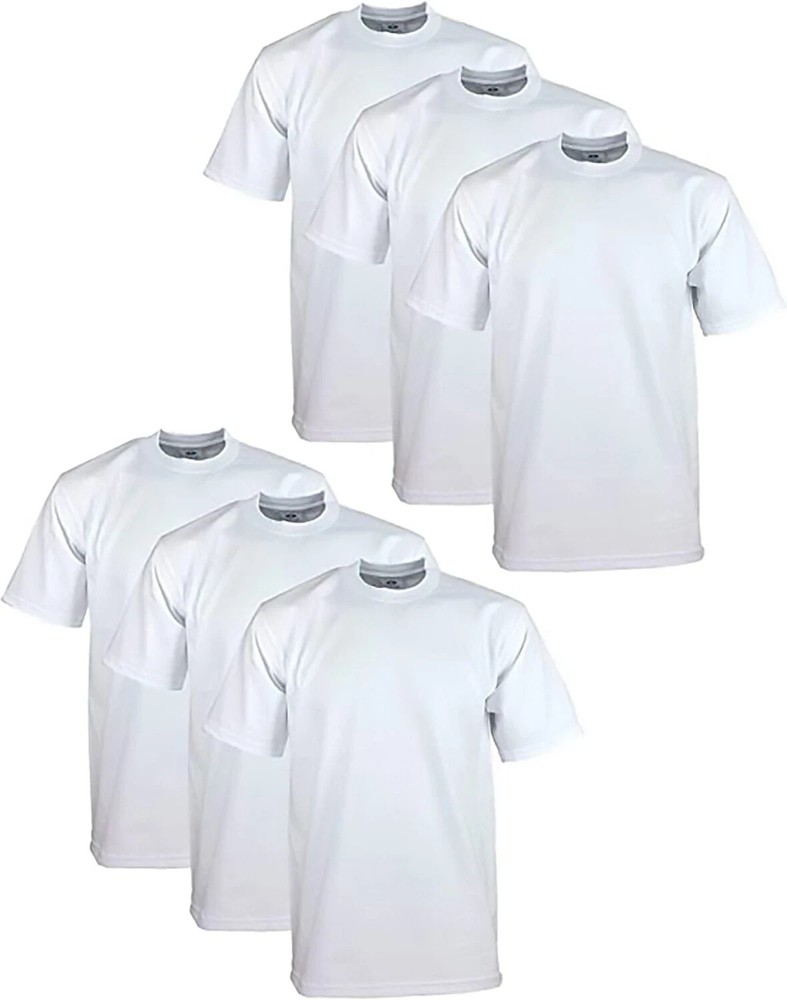 6 Pack – (Small) Pro Club Men’s Heavyweight Short Sleeve Tee T-Shirt