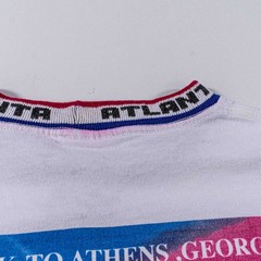 Vintage Atlanta 1996 Olympics Soccer T-Shirt Large Final Kick Athens Georgia VTG