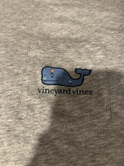 Vineyard Vines Pocket Tshirt Men Graphic Popsicle Beach Casual Large Gray