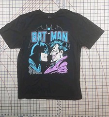 DC Comics Batman Shirt Mens The Joker Adult Short Sleeve Graphic Tee (M)