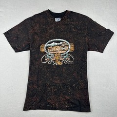 Vintage Lifestyles T Shirt Mens M Black Single Stitch Beefy Western Splatter 90s