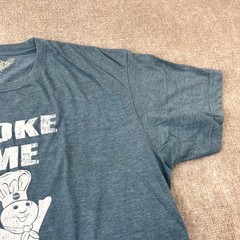 Vintage 2011 Pillsbury Doughboy Poke Me T-Shirt Men XL Blue Heather Short Sleeve