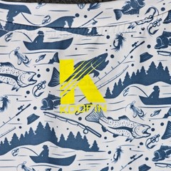 Koofin Fly Fishing T-Shirt Mens Medium Stretch Gear Performance Long Sleeve Tee