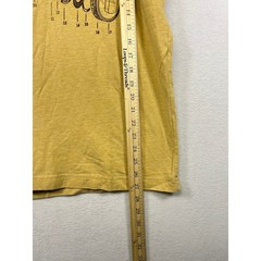 Banana Republic Men’s Graphic T-Shirt Headphones Analog Mustard Yellow Size M