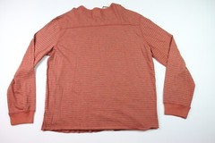 G.H. BASS & CO. New Men’s Pullover Crew Neck Long Sleeve Shirt Orange XXL