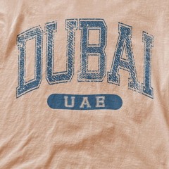 Dubai UAE Classic Varsity Style T-Shirt TouristVintage Retro Tee
