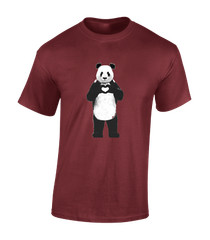 PANDA LOVE MENS T SHIRT CUTE ANIMAL LOVER DESIGN KAWAII JAPAN FASHION GIFT