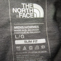 The North Face Men’s Gray Graphic Logo Slim Fit Short Sleeve Pocket T-Shirt Size