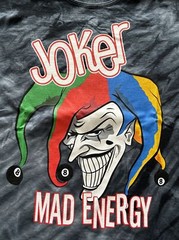 Joker Mad Energy Tie Dye T-Shirt – NEW Adult XL – Black/Grey – Circle K