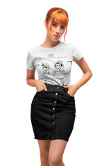 Raggedy Ann Patent T-Shirt. Rag Doll Premium Cotton Tee. Black White or Gray NEW