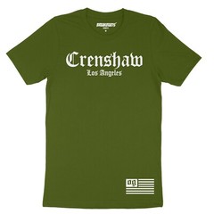 California Crenshaw LA Los Angeles OG Flag Graphic Design Hip Hop Men’s T Shirt