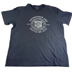 Eddie Bauer Mens Graphic T Shirt Outdoor Casual Blue Size L Classic