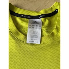 Adidas Formotion Shirt Men’s L Neon Yellow 3 Stripe Blue Climate Cool Jersey Y2k