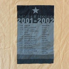 Vintage Dispatch Bomber Records 2001 2002 Tour Shirt Anvil Large Band Tee Rare