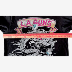 Irregular L.A. Guns Band Black Shirt Dragon Livestream Las Vegas Mens Size Med