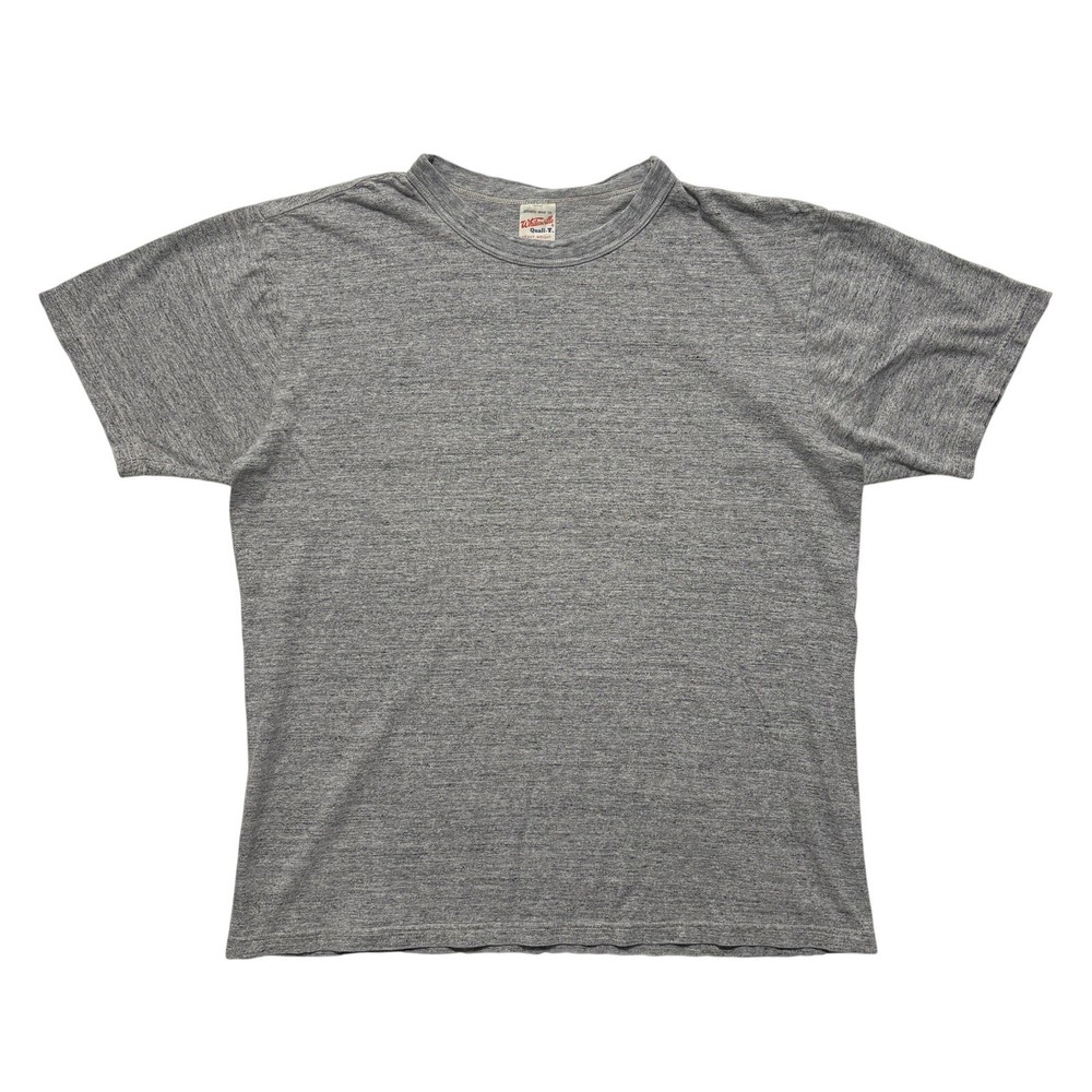 Whitesville Tubular Quali-T Heavyweight Short Sleeve Cotton T-Shirt Men’s L Gray